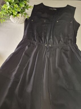 Dynamite Black V-Neck Sleeveless Top